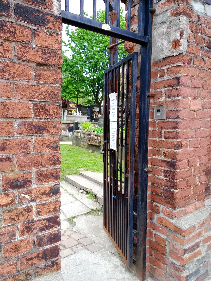 Entry to the New Jewish Cemetery in Kraków